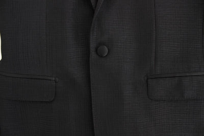 Black wool MARTINI slim blazer