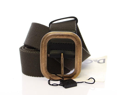 Green Fabric Logo Belt