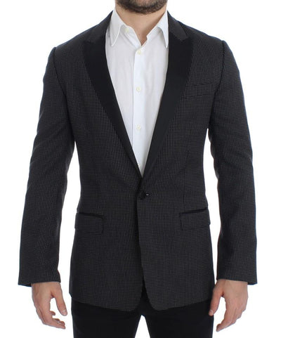 Black wool slim MARTINI blazer