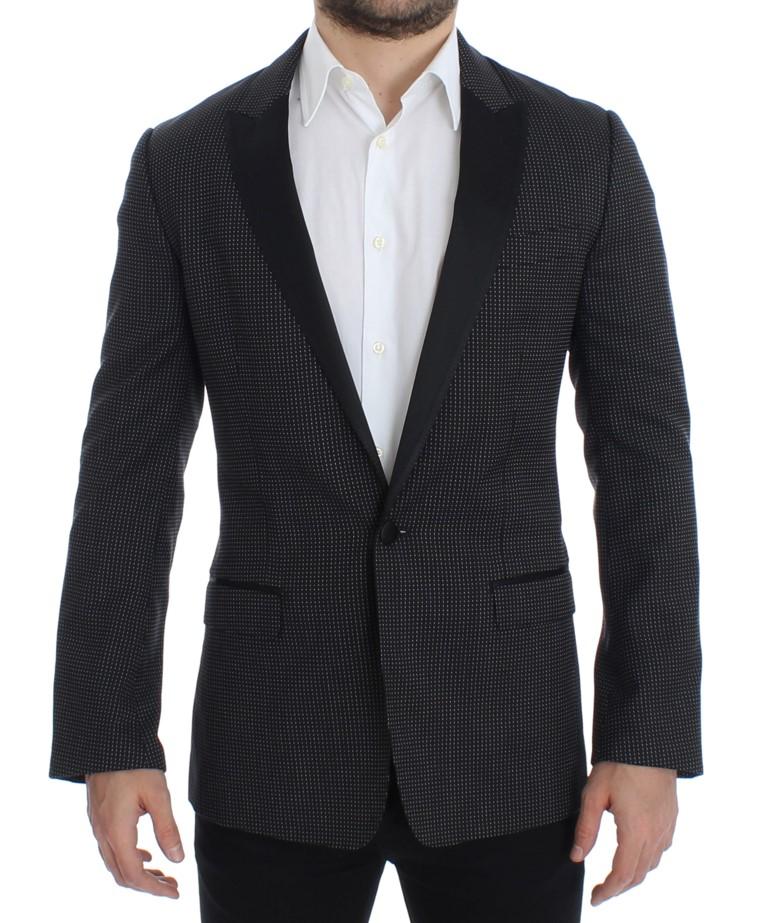 Black wool slim MARTINI blazer