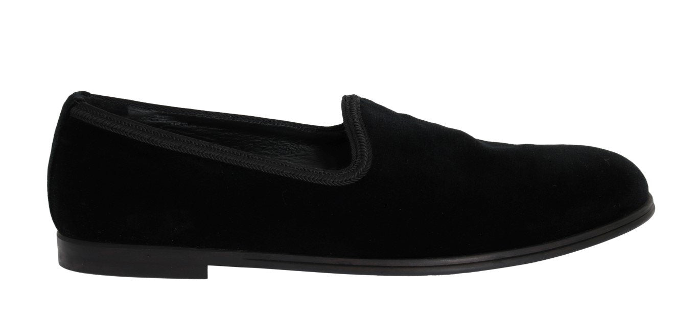 Black Velvet Dress Formal Loafers