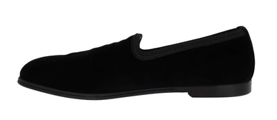 Black Velvet Dress Formal Loafers