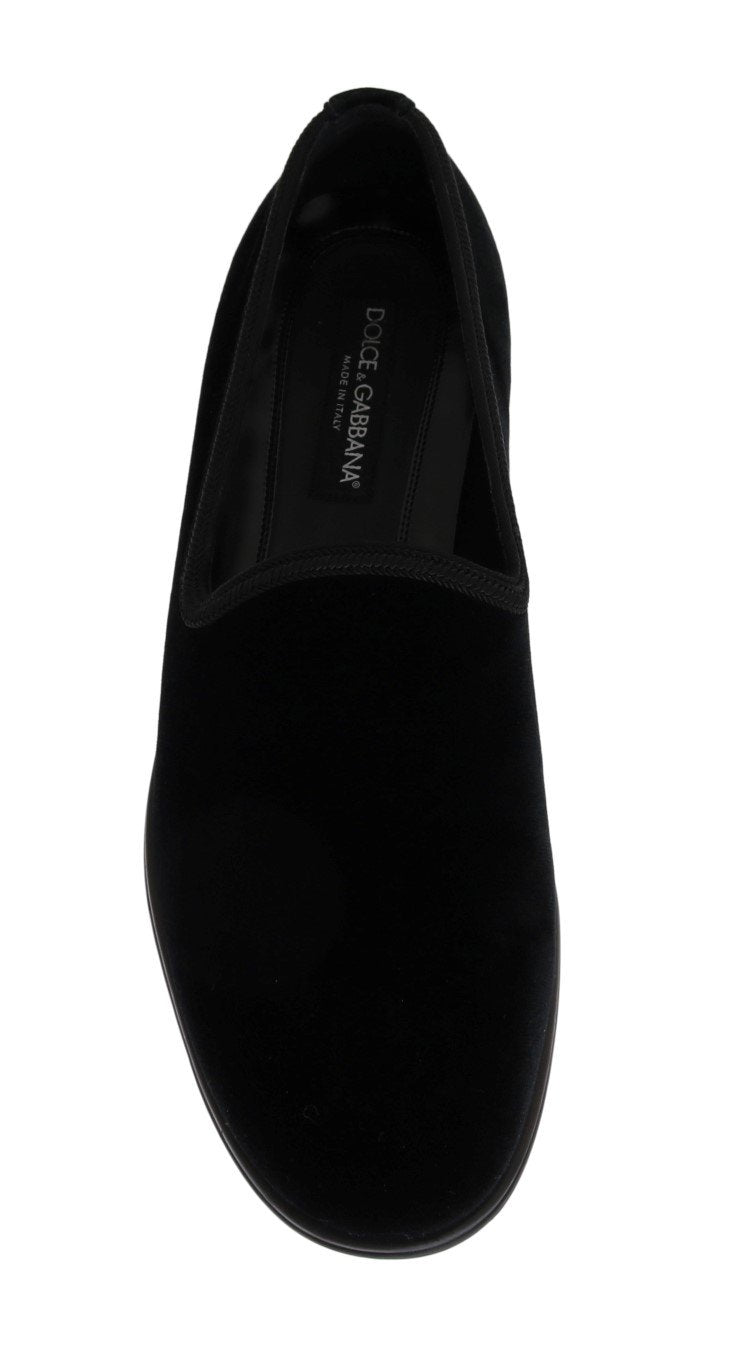 Black Velvet Dress Formal Loafers