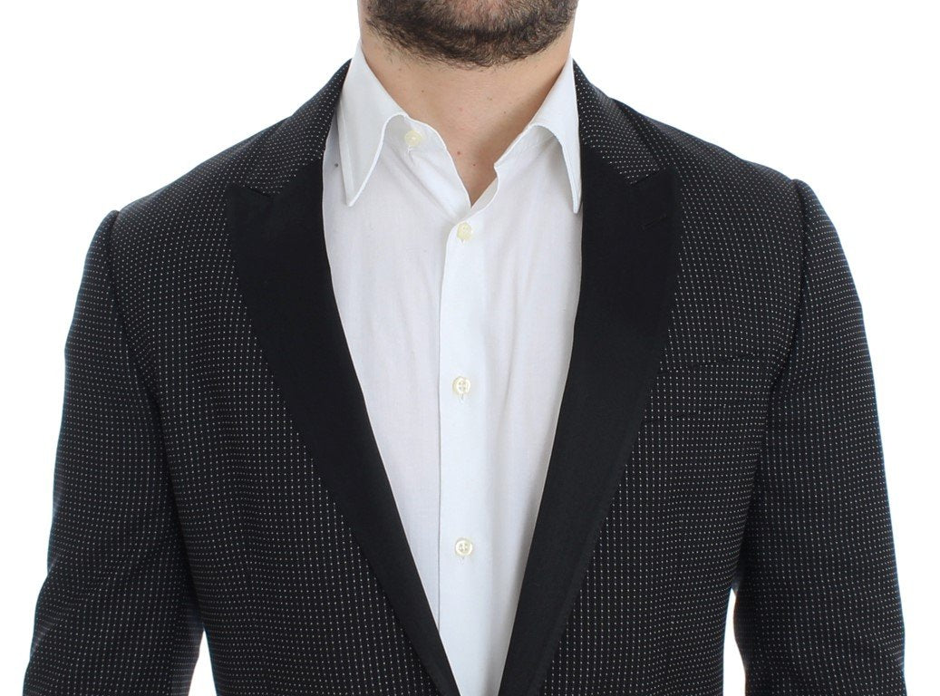 Black wool slim MARTINI blazer