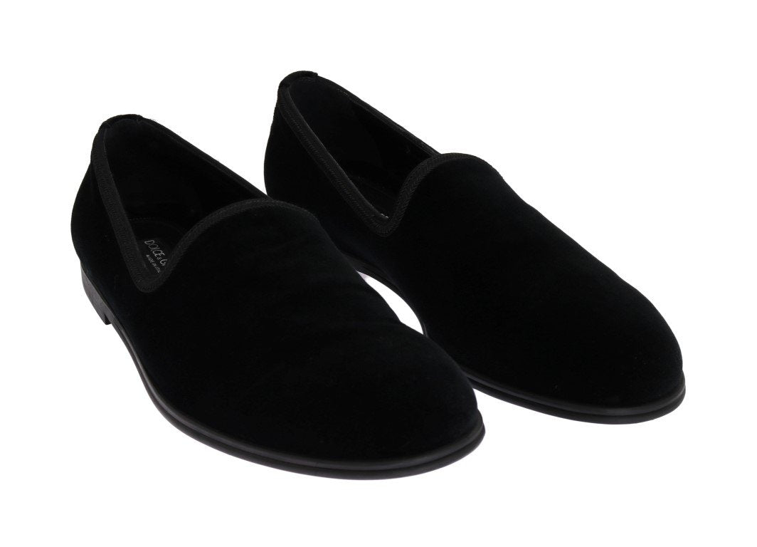 Black Velvet Dress Formal Loafers