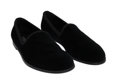Black Velvet Dress Formal Loafers