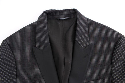 Black wool slim MARTINI blazer