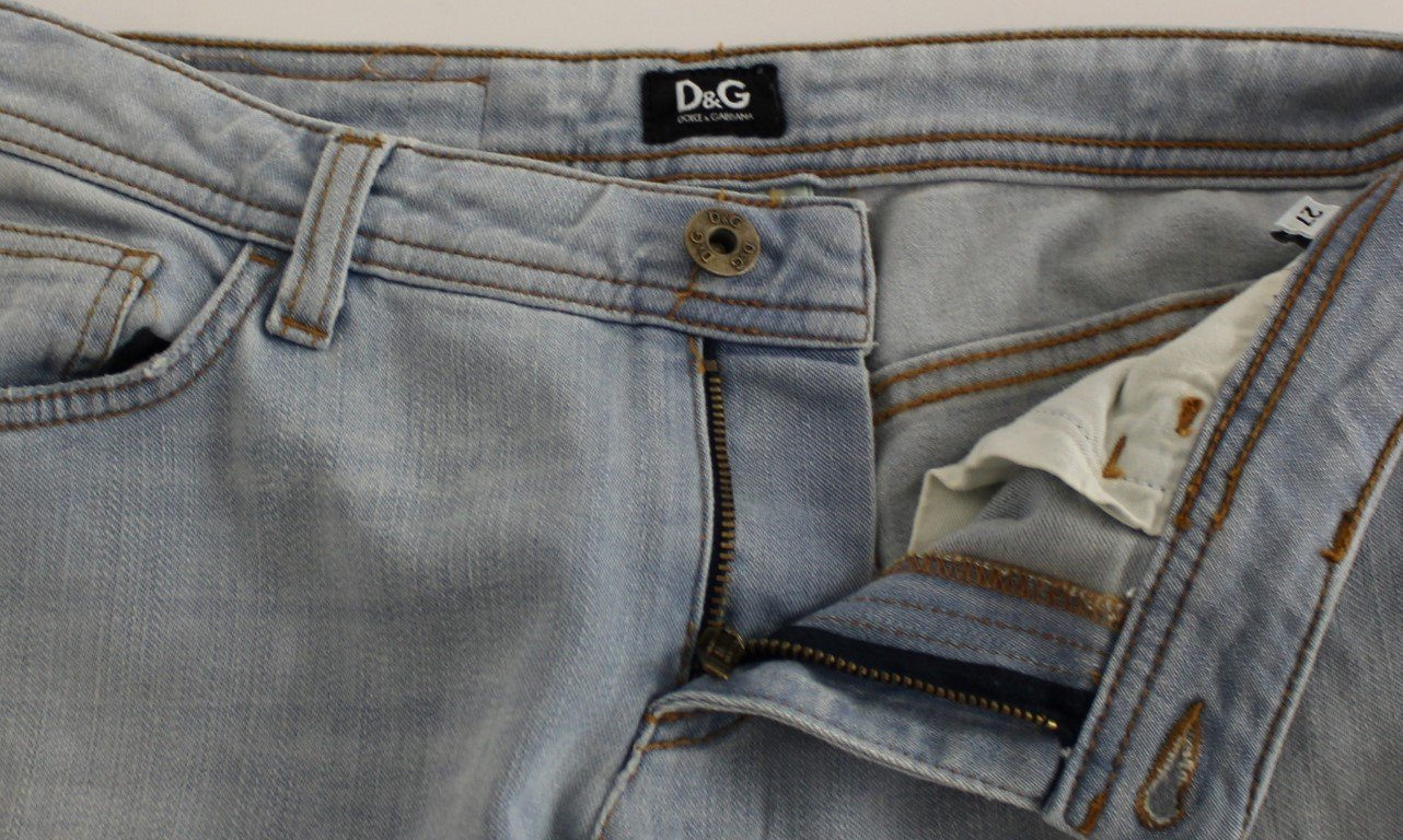 Blue CUTE Cotton Regular Fit Jeans Pants