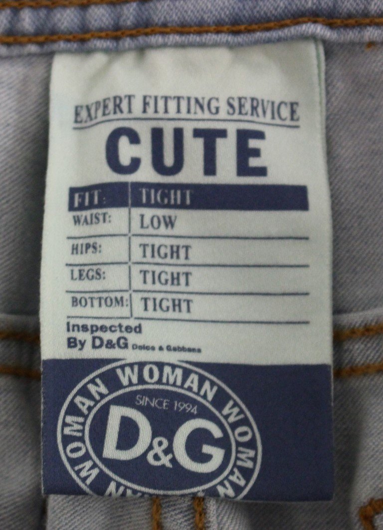 Blue CUTE Cotton Regular Fit Jeans Pants