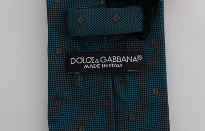 Blue Polka Dot Silk Skinny Tie