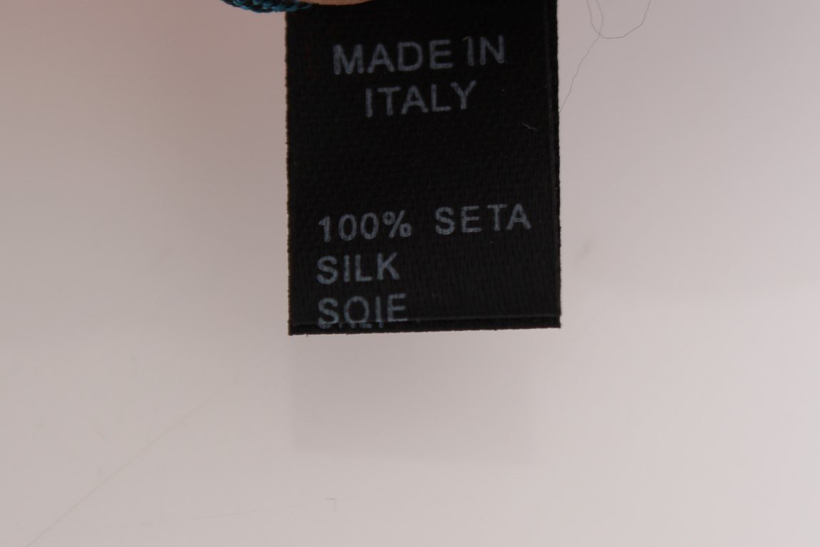 Blue Polka Dot Silk Skinny Tie