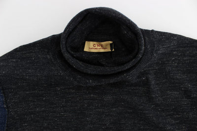 Gray Blue Turtleneck Sweater
