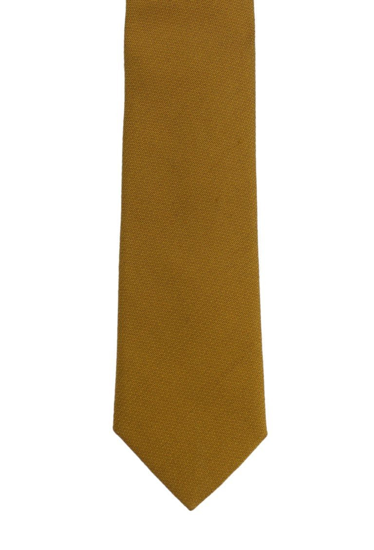Yellow Silk Skinny Tie