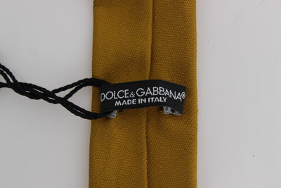 Yellow Silk Skinny Tie