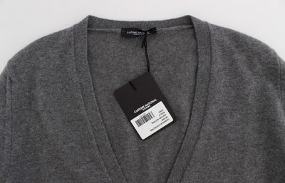 Gray Wool Cashmere Cardigan