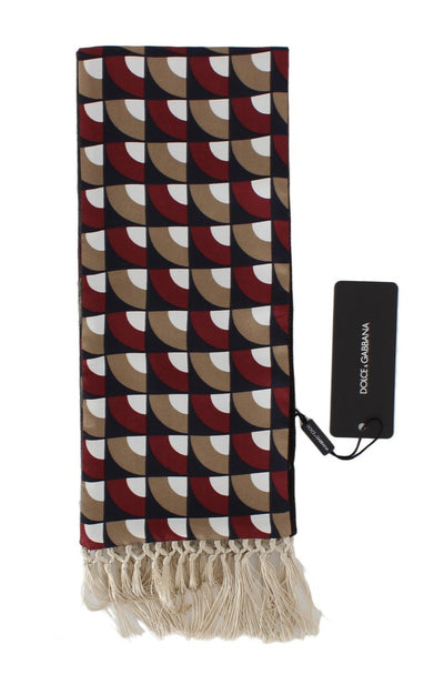 Multicolor Silk Cashmere Cotton Scarf