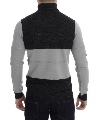 Gray Wool Turtleneck Sweater