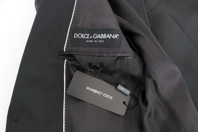 Black wool slim fit blazer