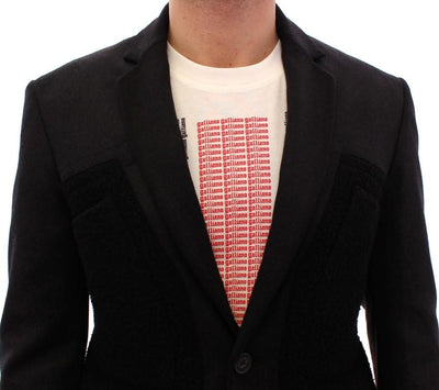 Black slim fitted blazer