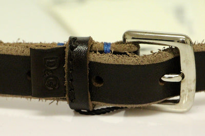 Brown Leather Logo Belt
