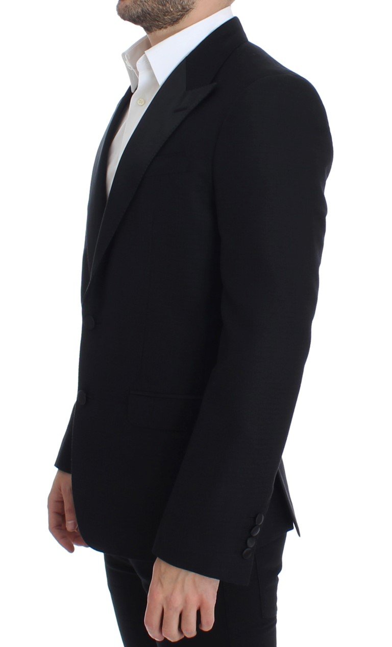 Black wool silk SICILIA blazer