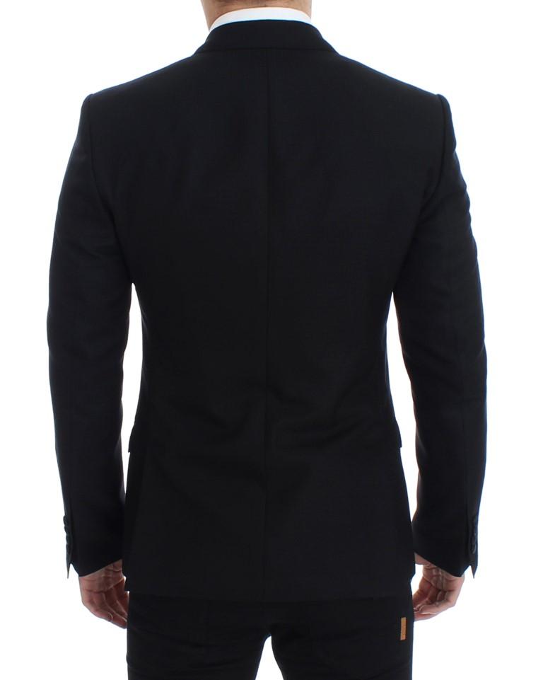 Black wool silk SICILIA blazer