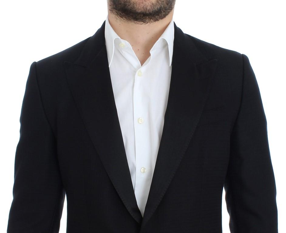 Black wool silk SICILIA blazer
