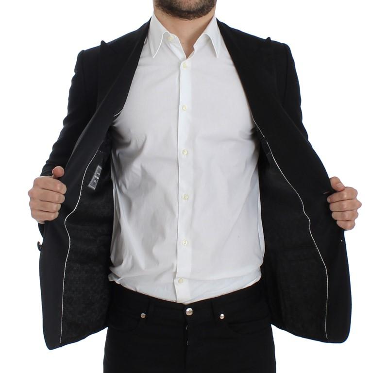 Black wool silk SICILIA blazer