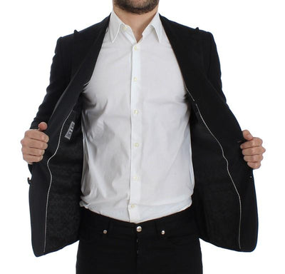 Black wool silk SICILIA blazer
