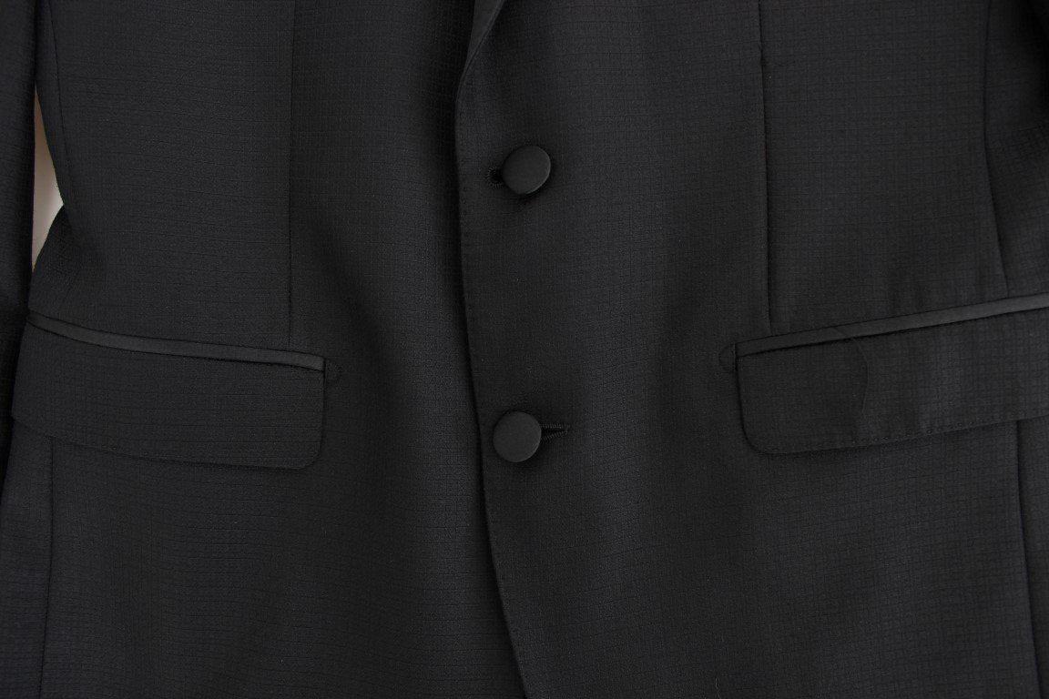 Black wool silk SICILIA blazer