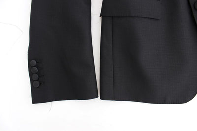 Black wool silk SICILIA blazer