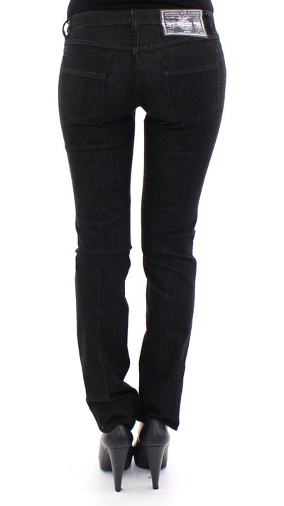 Black CUTE Cotton Regular Fit Jeans Pants