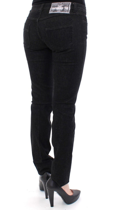 Black CUTE Cotton Regular Fit Jeans Pants