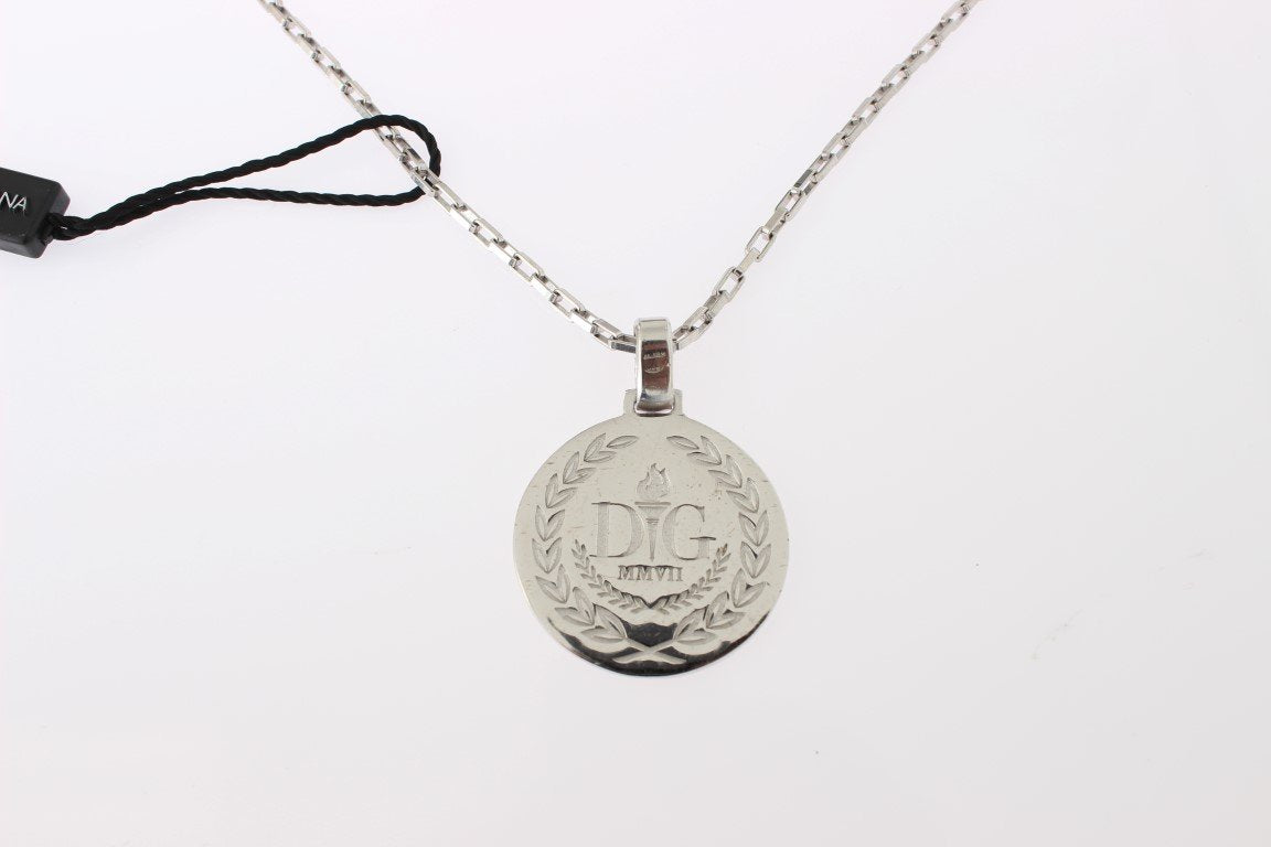 Silver 925 Round Charm Necklace