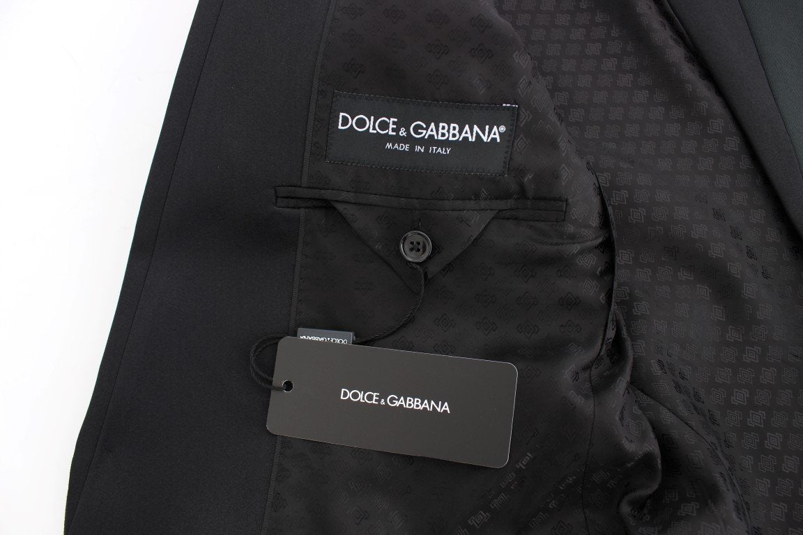 Dark green wool slim fit blazer