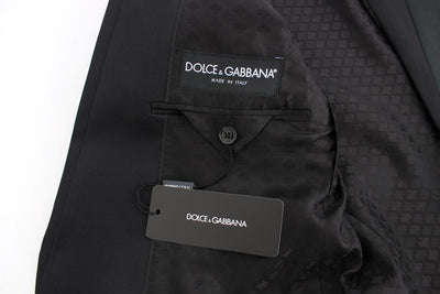 Dark green wool slim fit blazer