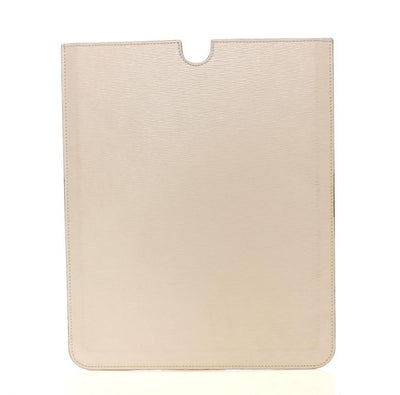 White Leather IPAD Tablet Case Cover