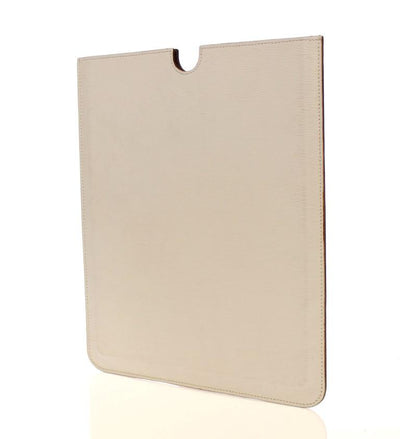 White Leather IPAD Tablet Case Cover