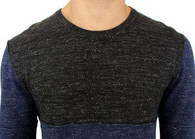 Gray crewneck wool sweater