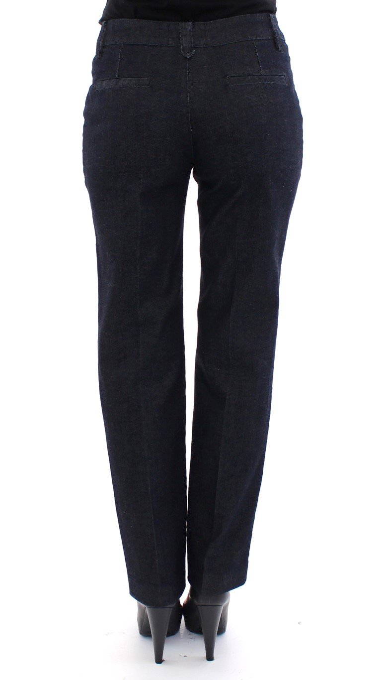 Blue Cotton Regular Fit Jeans Pants