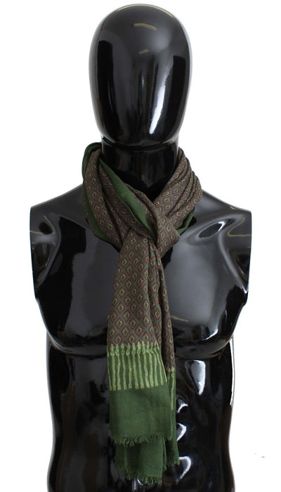 Green Baroque Cashmere Scarf