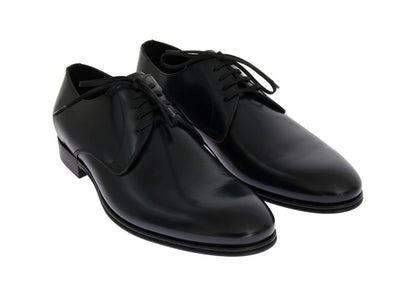 Blue Navy Leather Oxford Derby Formal Shoes