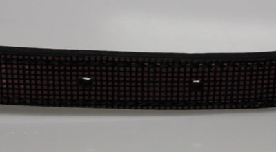Purple Leather Logo Chain Belt