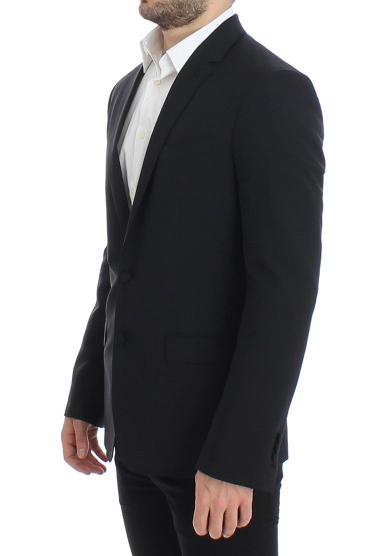 Black wool stretch MARTINI blazer