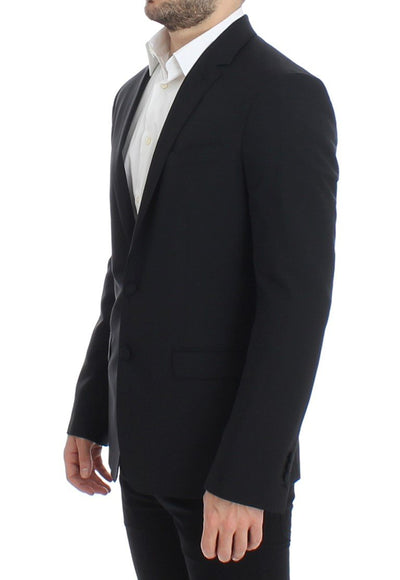 Black wool stretch MARTINI blazer