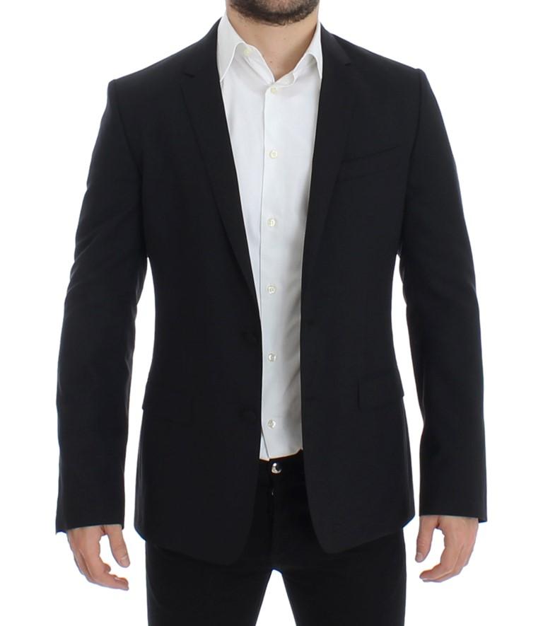 Black wool stretch MARTINI blazer