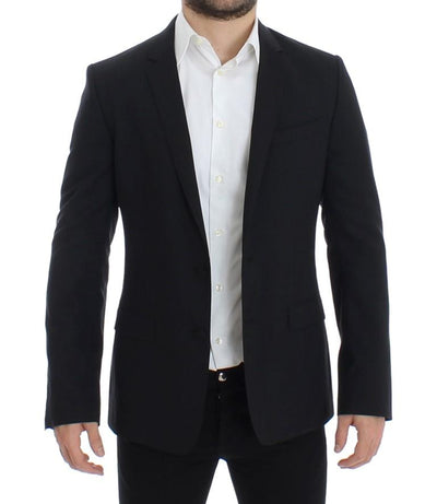 Black wool stretch MARTINI blazer