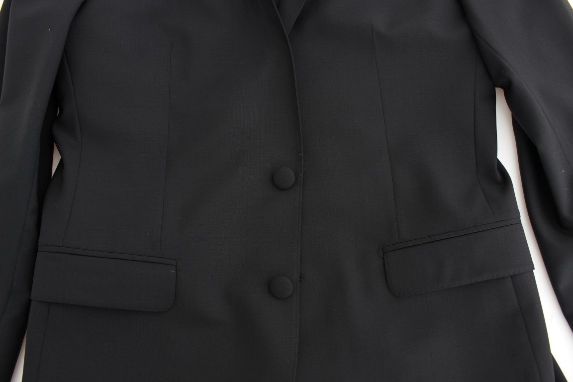 Black wool stretch MARTINI blazer