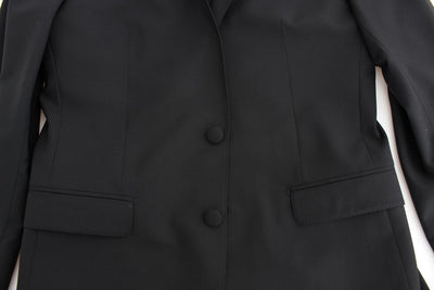 Black wool stretch MARTINI blazer