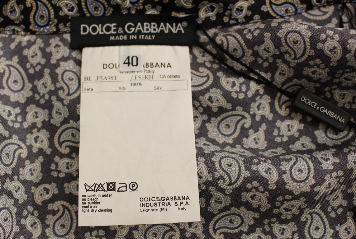 Multicolor PAJAMA silk blouse top
